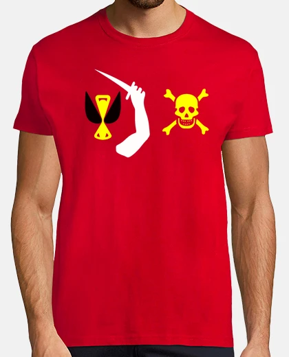 Camiseta Bandera pirata, Christopher Moody, roja