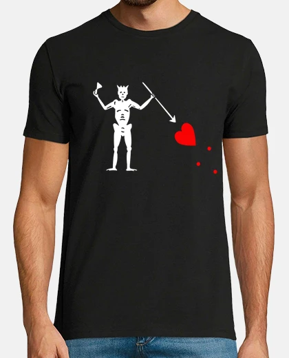 Camiseta Bandera pirata, Edward Teach Barbanegra