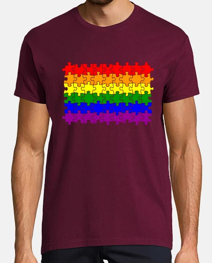 Camiseta Bandera Puzzle LGTBI