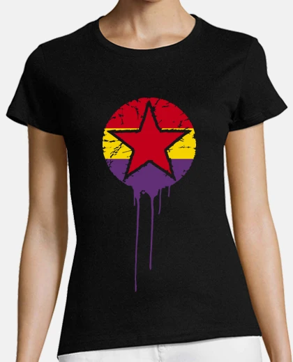 Playera Bandera Repúblicana Con Estrella Pintur