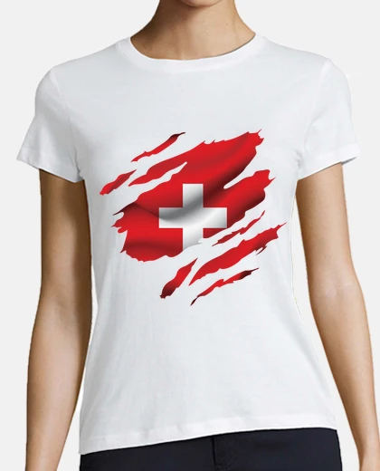 Camiseta bandera suiza