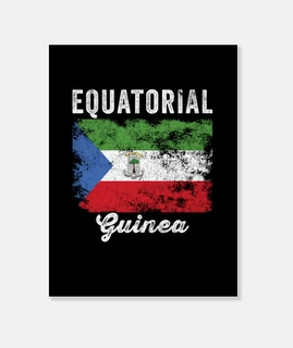 bandera de guinea ecuatorial angustiada