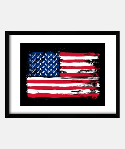 Quadro bandiera americana