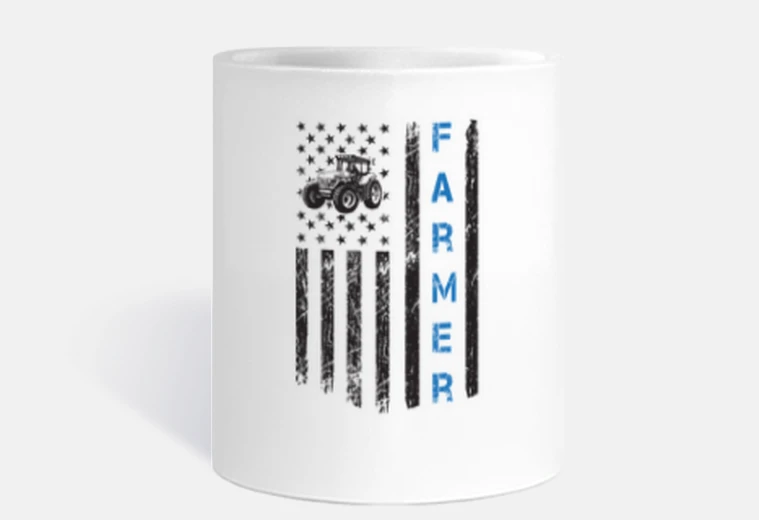 Tazza bandiera americana del trattore patriot