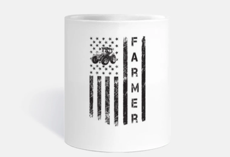 Tazza bandiera americana del trattore patriot