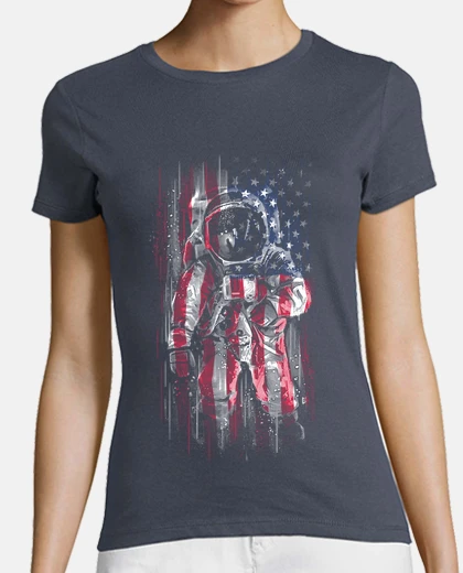 T-shirt bandiera astronaut