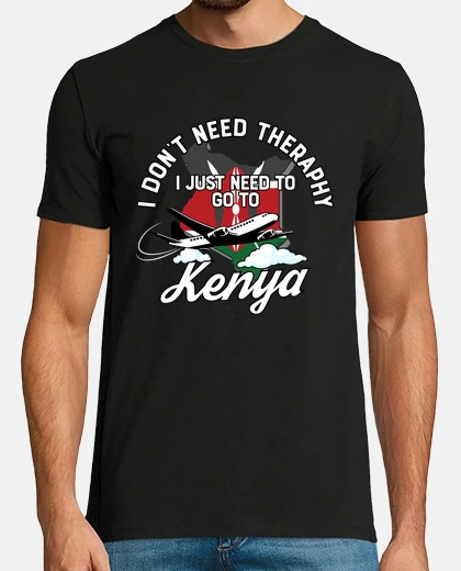 T-shirt bandiera del kenya i souvenir kenioti