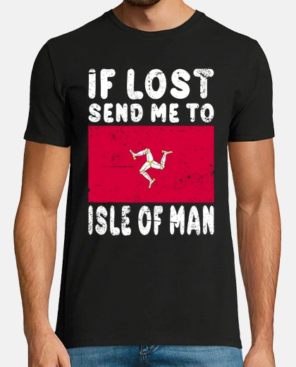 T-shirt bandiera dell39isola di man se persa ma