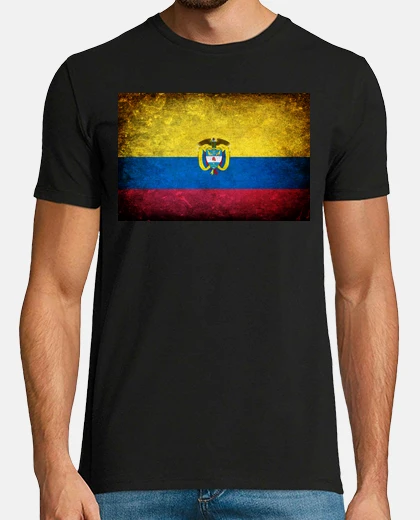 T-shirt bandiera della colombia