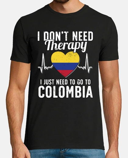 T-shirt bandiera della colombia i souvenir colo