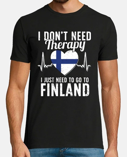 T-shirt bandiera della finlandia i souvenir fin