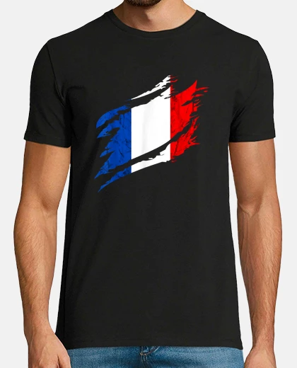 T-shirt bandiera della francia bandiera della f