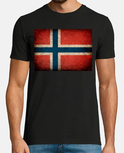 T-shirt bandiera della norvegia