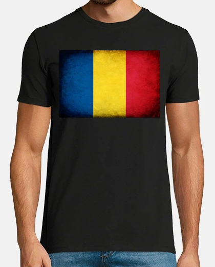 T-shirt bandiera della romania