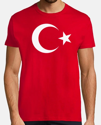 T-shirt bandiera della Turchia türkiye mezzalun