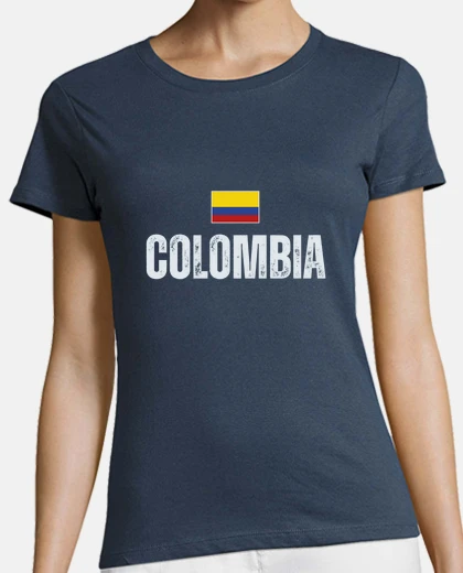 T-shirt bandiera dlei colombia orgoglio colombi