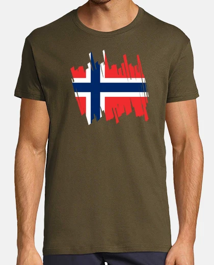 T-shirt bandiera norvegese