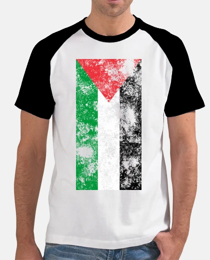T-shirt bandiera palestinese