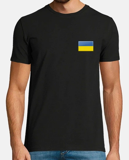 T-shirt Bandiera Ucraina