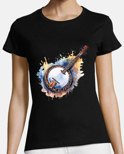 T-shirt Banjo bluegrass irlandese dei vecchi ti