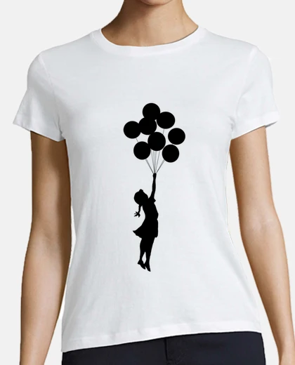Playera Banksy Balloon girl (pesonalizable)