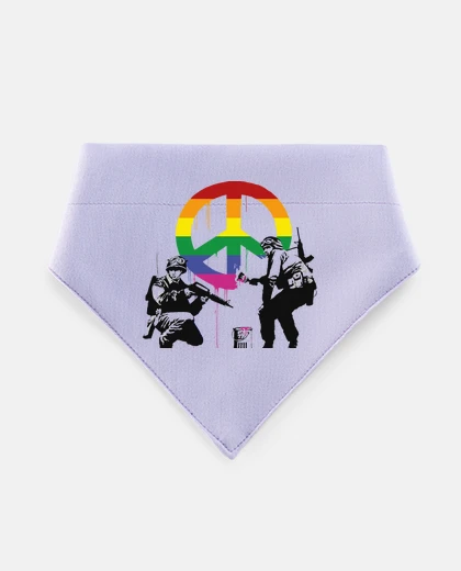 Mascotas banksy soldiers of peace lgtb