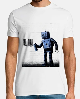 BANKSY - Robot Graffiti
