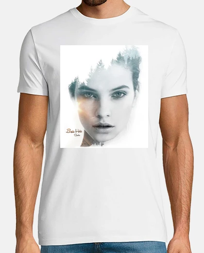 Camiseta Barbara Palvin doble exposición