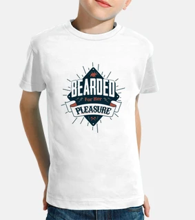 barbudo niño camiseta para su placer