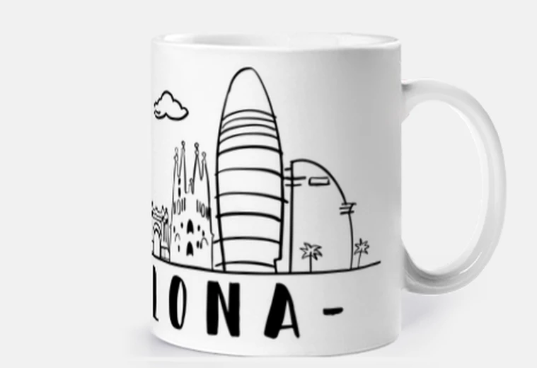 Tazza barcellona disegno per tazza s