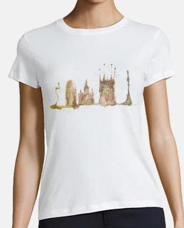 barcelona short sleeve white girl