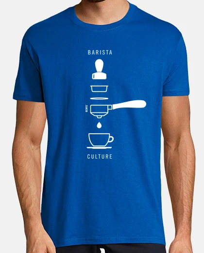 T-shirt barista culture dark backgrounds