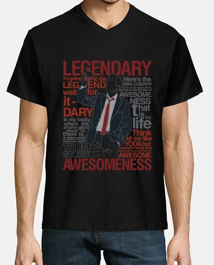 T-shirt Barney stinson - legendary t-shirt of aw