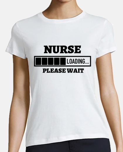 Tee-shirt barre de chargement infirmière drôle
