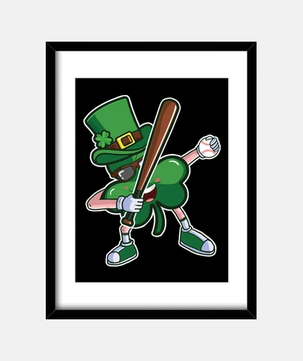 Cadre base ball drôle saint patrick