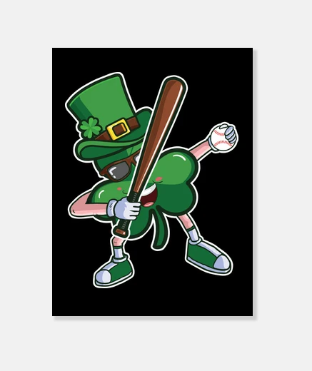 Stampa Baseball Funny Saint Patricks Day
