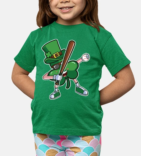 Children's baseball funny saint patricks day