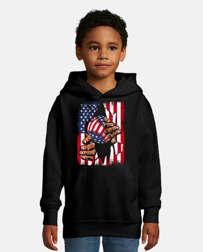 Kids baseball softball american flag