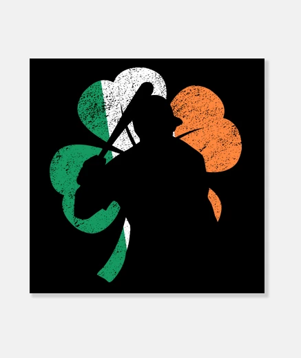 Wall baseball st patricks day irish shamrock