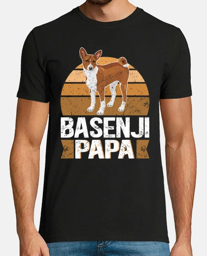 T-shirt basenji papà proprietario del cane base
