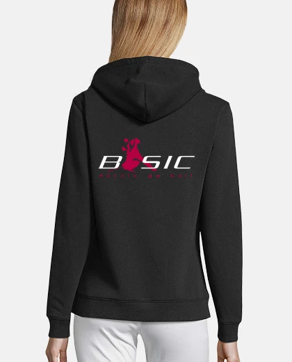 Hoodie basic black women&#39;s sweatshirt