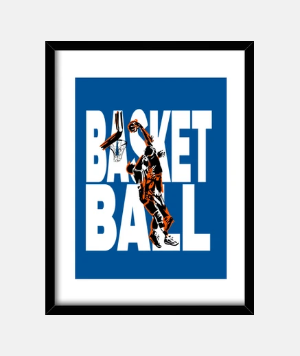 Framed basketball