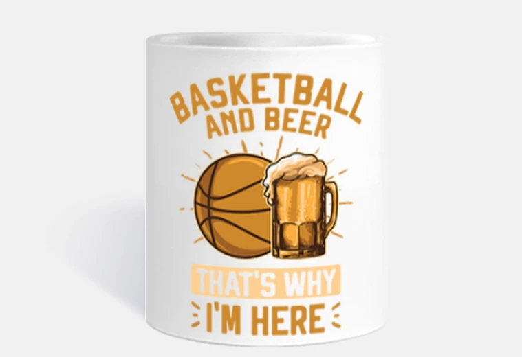 Cup basketball and beer basketball and beer