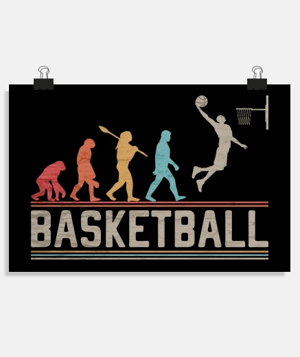 Poster basketball evolution baloncesto basketb