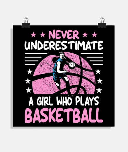 Poster Basketball Girl Pallacanestro Femminile