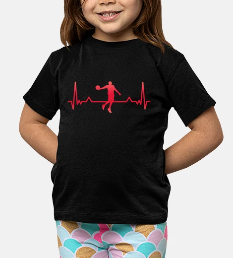 Kids Basketball Heartbeat Line Xmas Gift