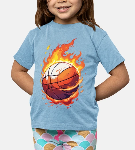 Ropa basketball on fire flames fun