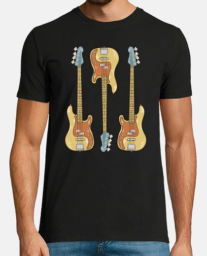 T-shirt bass player idea regalo musicisti