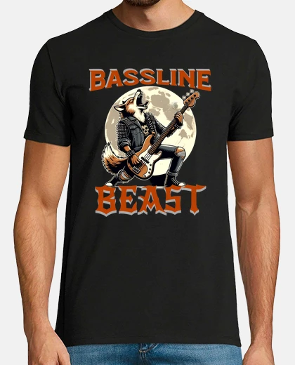 T-shirt bassista dei Wolf Metal