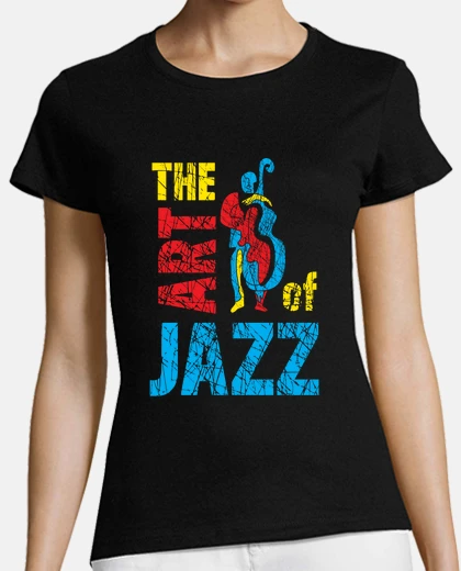 Tee-shirt bassiste de jazz créatif